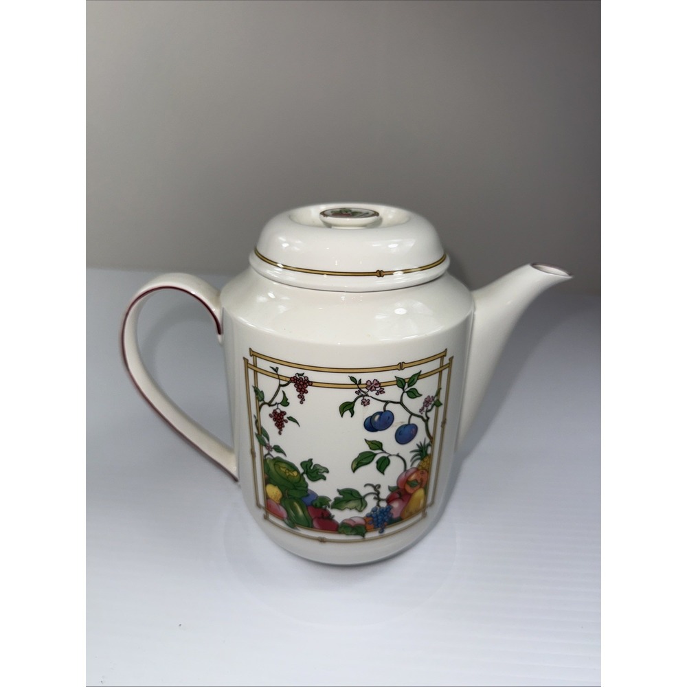 VILLEROY & BOCH MON JARDIN Coffee/Tea Pot W Lid 7" Tall